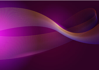 abstract particles wave line background banner