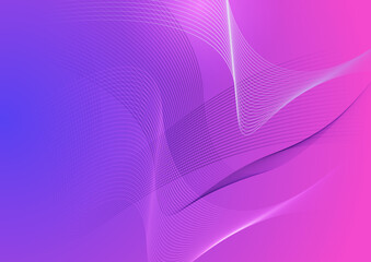 Abstract background made of halftone dots and curved lines in dark purple colors