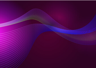 abstract particles wave line background banner