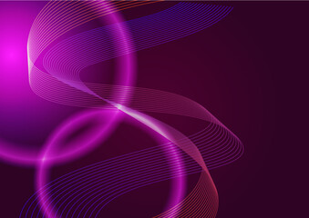 abstract particles wave line background banner