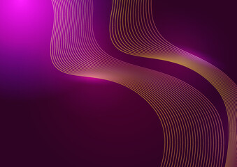abstract particles wave line background banner