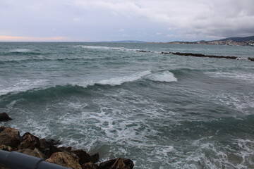 Beach and winter in Palma de Mallorca