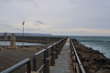 Fototapeta premium Beach and winter in Palma de Mallorca