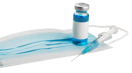 Coronavirus vaccine concept with syringe. Covid-19, 2019-nCov pandemic.