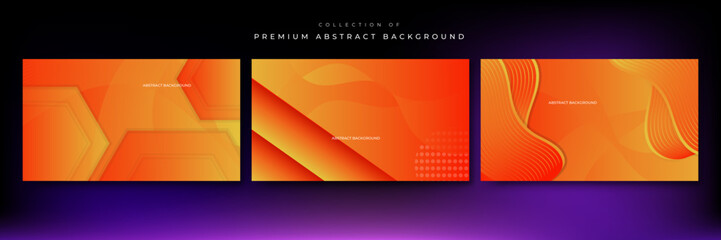 Minimal orange abstract background