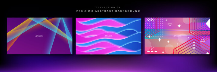 Abstract vibrant color contrast composition background