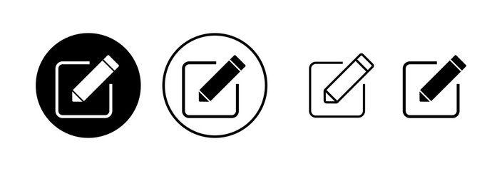 Edit icon vector illustration. edit document sign and symbol. edit text icon. pencil. sign up