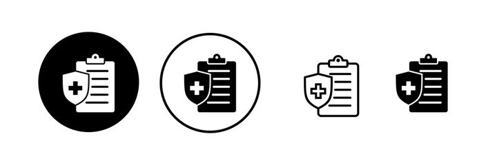 Medical insurance icon vector illustration. health insurance sign and symbol