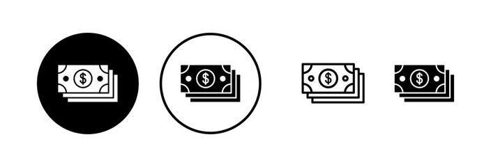 Obraz premium Money icon vector illustration. Money sign and symbol