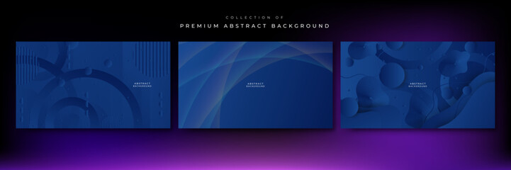 Modern dark blue abstract background