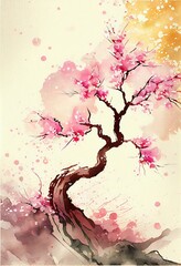 Sakura tree, cherry blossom