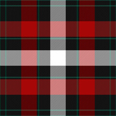Goose foot. Pattern of crow's feet in black, green, white cage. Glen plaid. Houndstooth tartan tweed. Dogs tooth. Scottish checkered background. Seamless fabric texture. Vector illustration