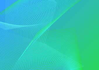 Abstract blue and green presentation background