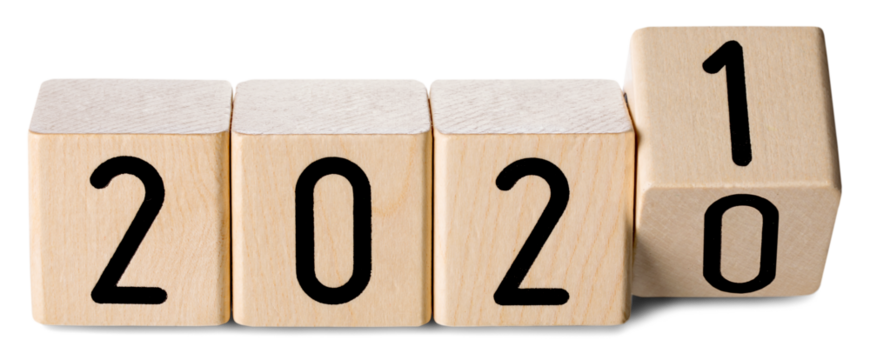 Wooden cube or block on desk