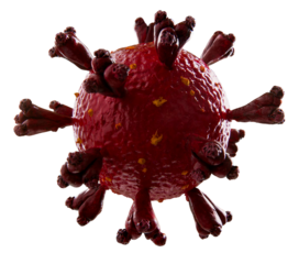 Coronavirus concept. Virus molecule illustration