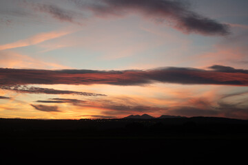 Sunset over the mountains 5