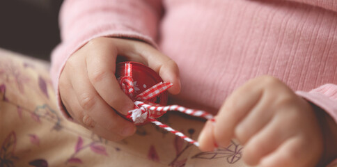 Winter holidays background. Christmas ornaments 