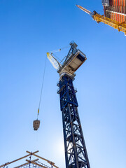 Naklejka premium Construction site of a skyscraper