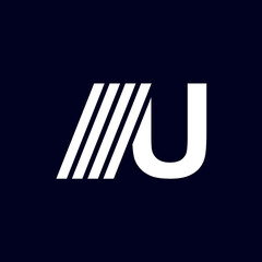 U Vector symbol. Minimalist and modern icon, logo template. Letter U for Logo Design. Creative Modern U Letters icon vector Illustration. © Narek