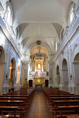 interior Church and Convent of Santa Maria del Gesù di Montesalvo XVII century Enna Sicily Italy