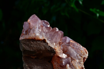 Amethyst is a beautiful colored gemstone. naturally.