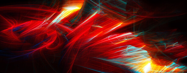 Abstract red motion background. Fractal artwork for creative graphic design