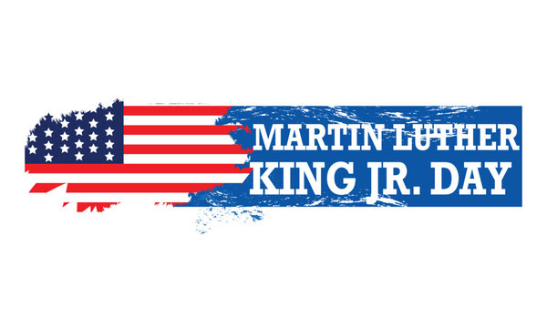 Banner Martin luther King jr. day. background, vector, illustration, logo, design, banner,  white, poster, template, 
