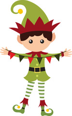 Christmas Elf, Elves, Santa, boy