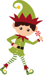 Christmas Elf, Elves, Santa, boy