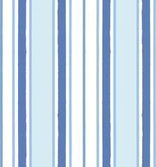 Stripes pattern, sea blue striped seamless vector background, navy brush strokes. pastel grunge stripes, watercolor paintbrush line