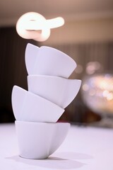 A stack of coffee cups