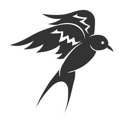 Swallow logo template Icon Illustration Brand Identity