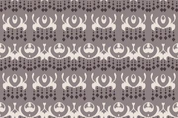 Motif ikat texture batik textile seamless pattern digital vector design for Print saree Kurti Borneo Fabric border brush symbols swatches cotton