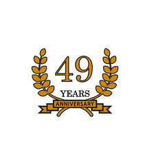 Anniversary icon vector logo design illustration