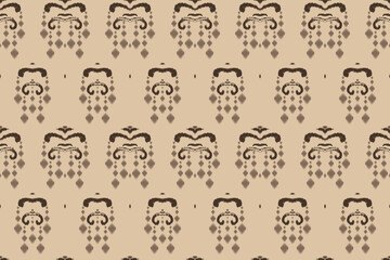 Ikkat or ikat designs batik textile seamless pattern digital vector design for Print saree Kurti Borneo Fabric border brush symbols swatches party wear