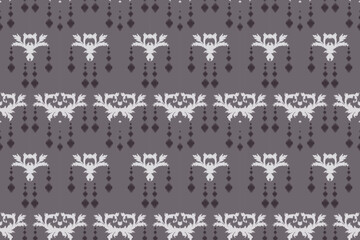 Ikkat or ikat floral batik textile seamless pattern digital vector design for Print saree Kurti Borneo Fabric border brush symbols swatches stylish