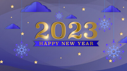 Happy new year 2023 background
