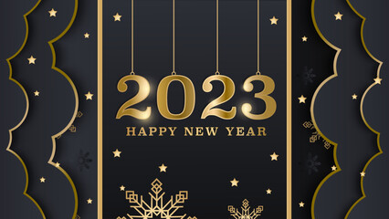 Fototapeta na wymiar Happy new year 2023 background