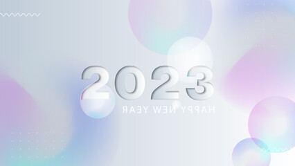Happy new year 2023 background