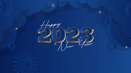 Happy new year 2023 background