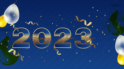 Happy new year 2023 background