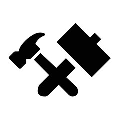 Building construction tools icon