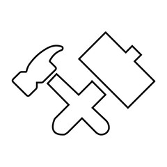 Building construction tools icon