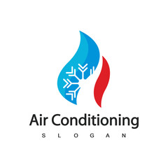 Air Conditioning Logo, HVAC Logo Concept