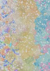 abstract watercolor background Wedding cherry blossom frame wallpaper Japanese style space star glitter