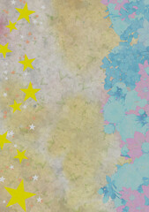 Obraz na płótnie Canvas abstract background Wedding cherry blossom frame wallpaper Japanese style space star glitter