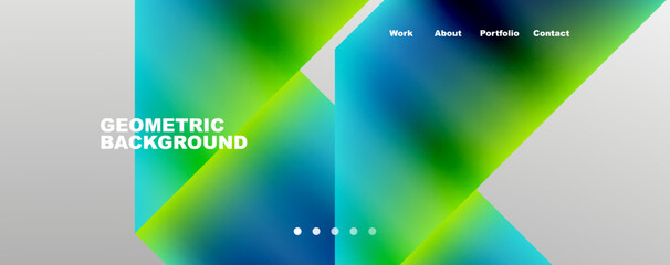 Dynamic lines, triangles, rectangles geometric abstract background. Vector Illustration For Wallpaper, Banner, Background, Card, Book Illustration, landing page