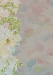 texture Wedding flower frame wallpaper Japanese style space star glitter