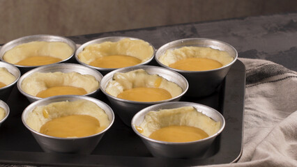 Egg tarts home production