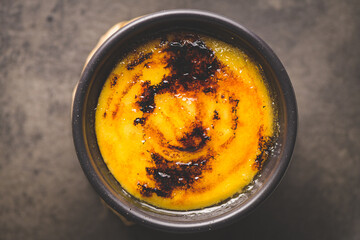Bowls with Creme brulee
